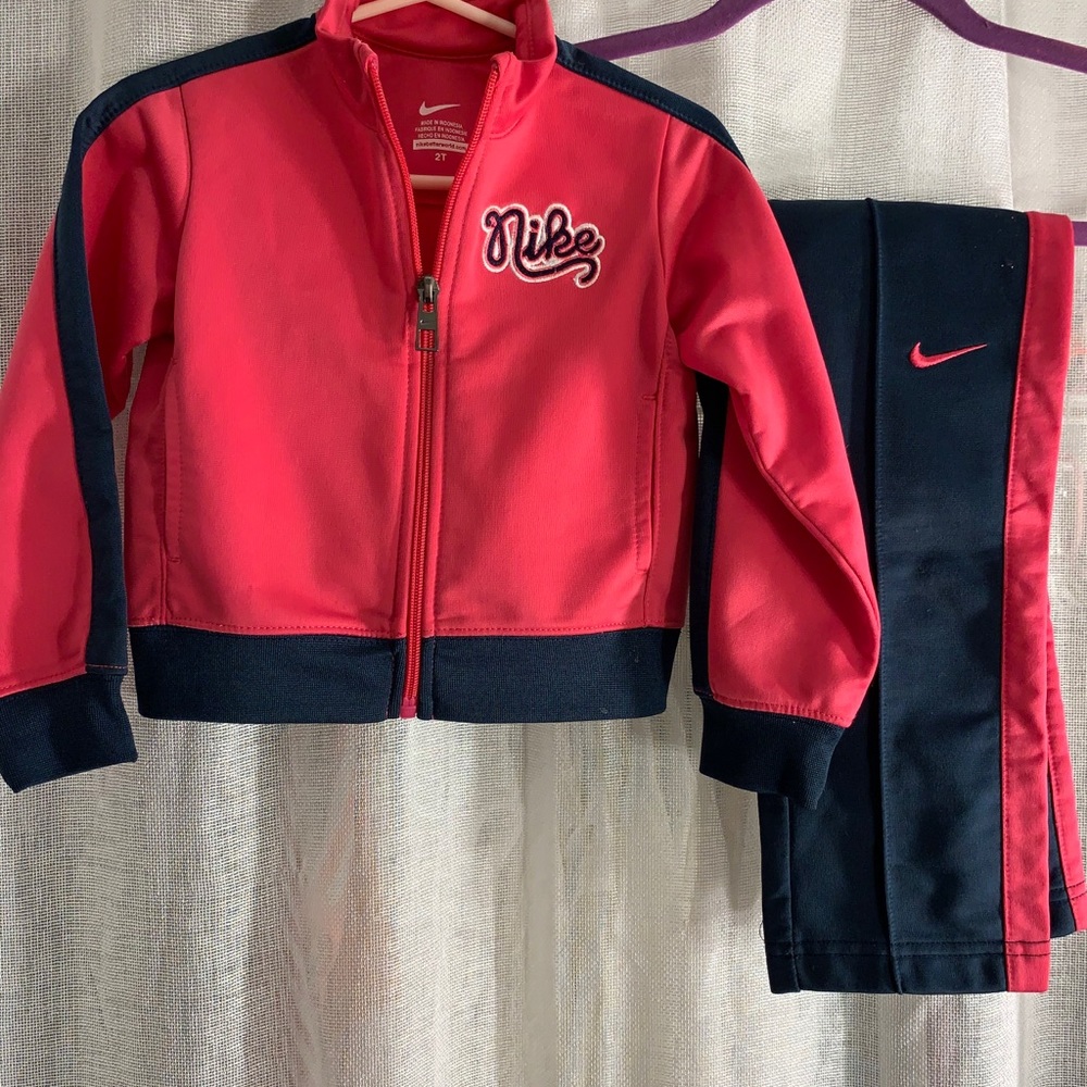 Nike track suit.